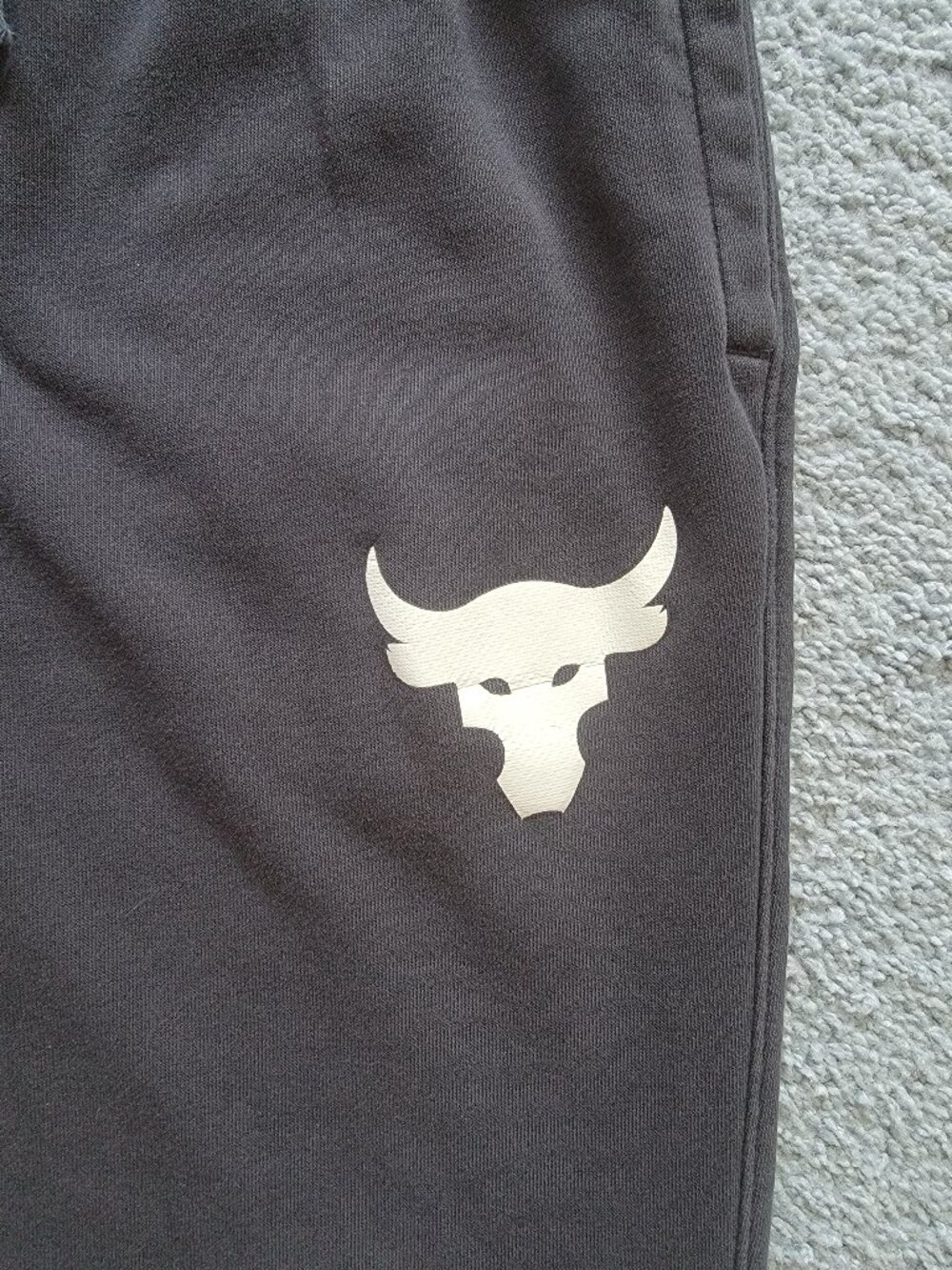 Under Armour Project Rock "Blood Sweat Respect" Terry Joggers MENS SIZE SMALL - Picture 3 of 14